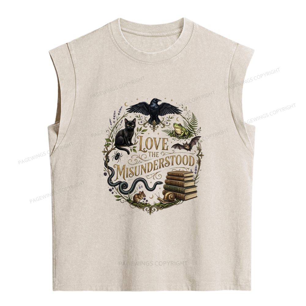 Pagewings Love the Misunderstood Women's Washed Tank Top