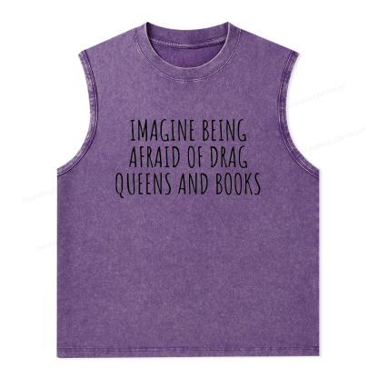 Pagewings Funny Liberal Shirt Unisex Washed Tank Top