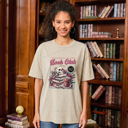 Pagewings Vintage Book Club Unisex Washed T-shirt