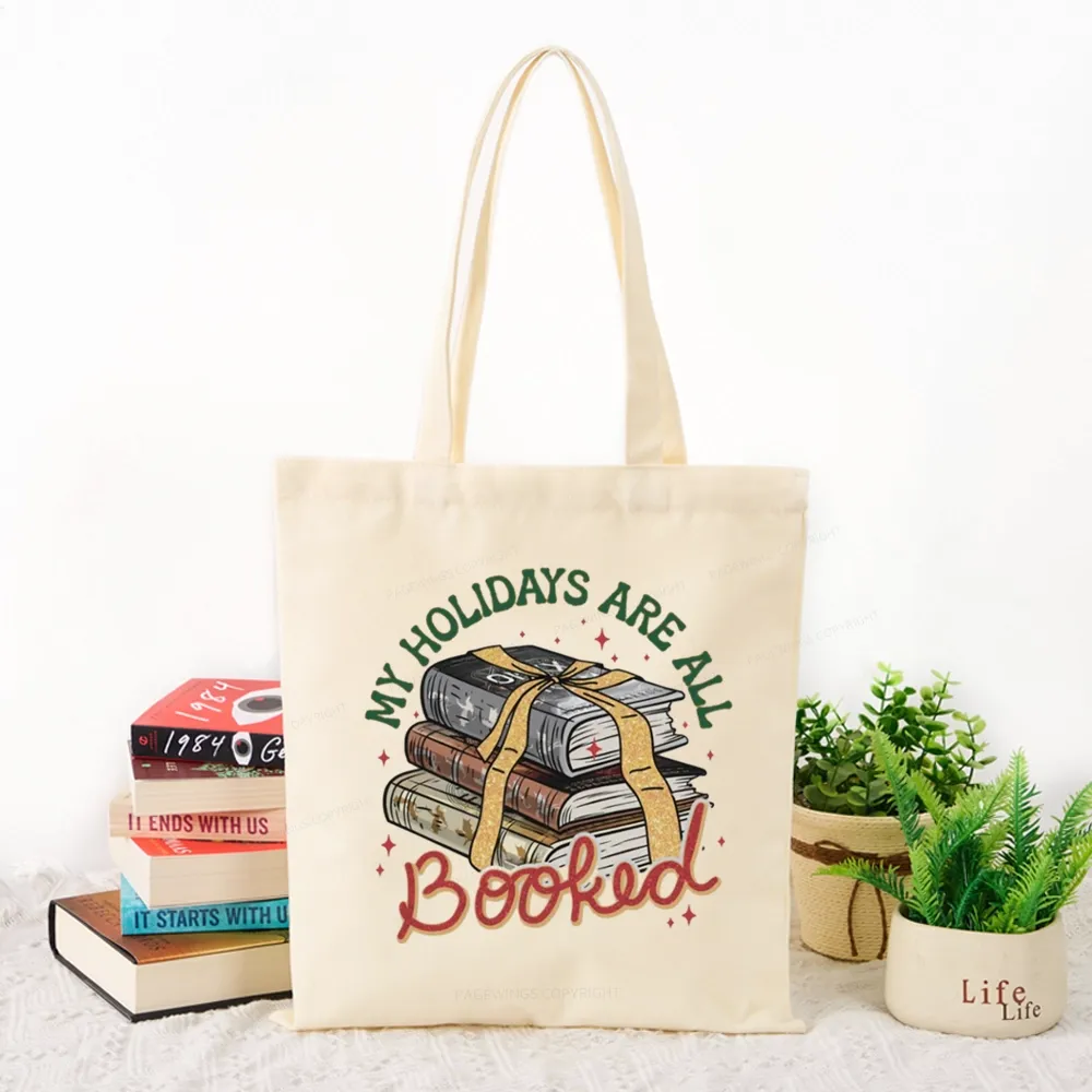 Pagewings My Holidays Are All Booked Christmas Tote Bag
