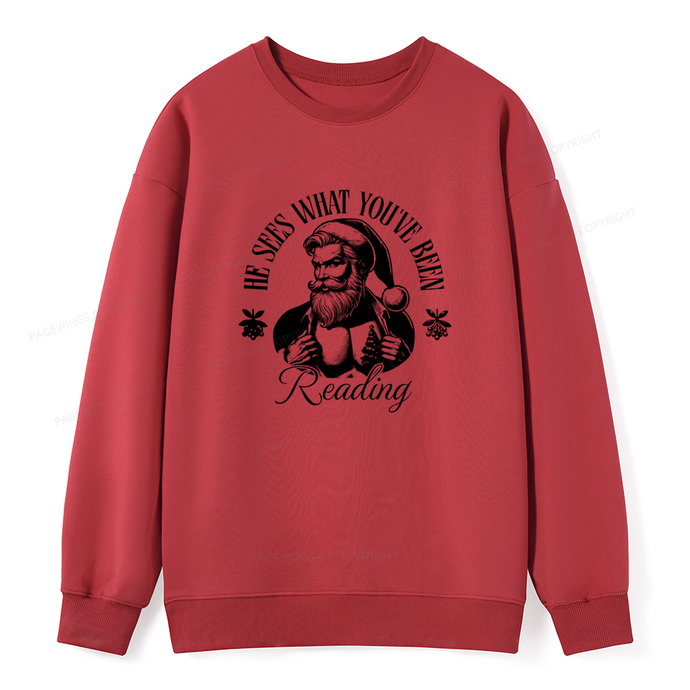 Pagewings He Sees What You've Been Reading Unisex Classic Sweatshirt