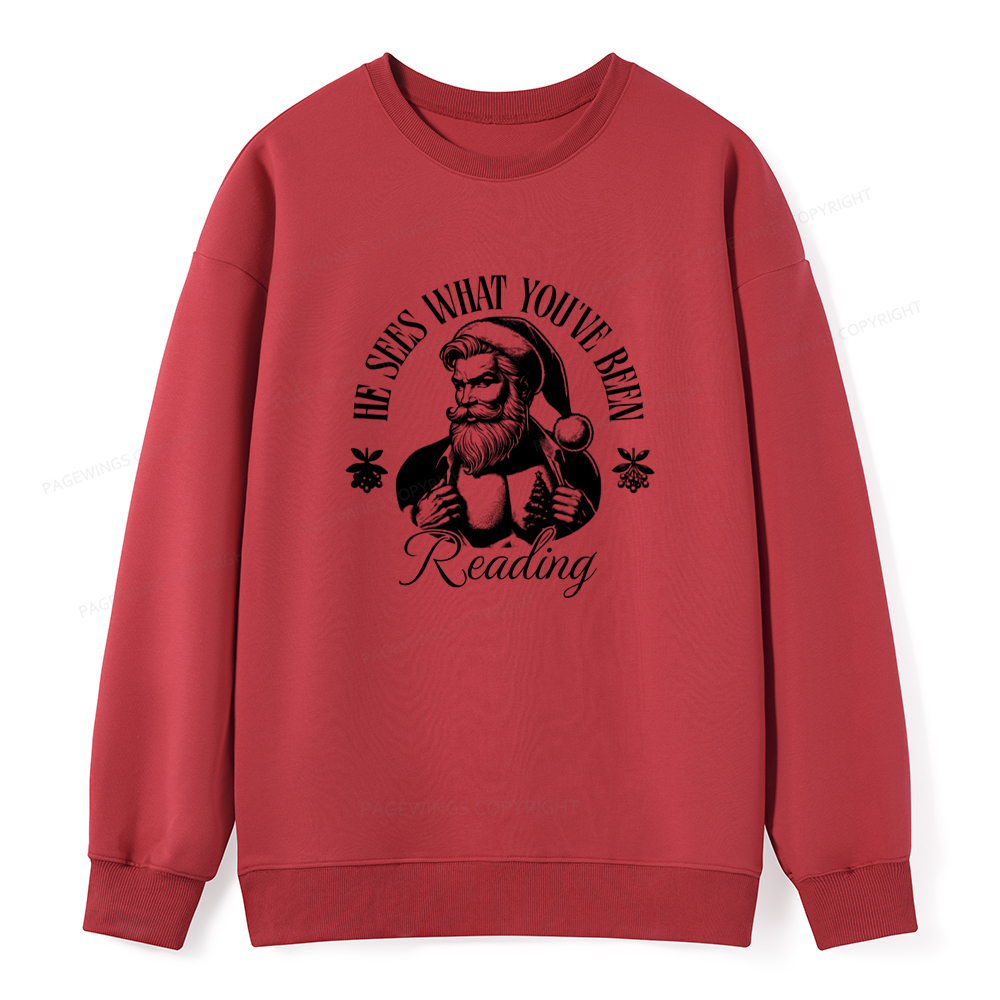 Pagewings He Sees What You've Been Reading Unisex Classic Sweatshirt
