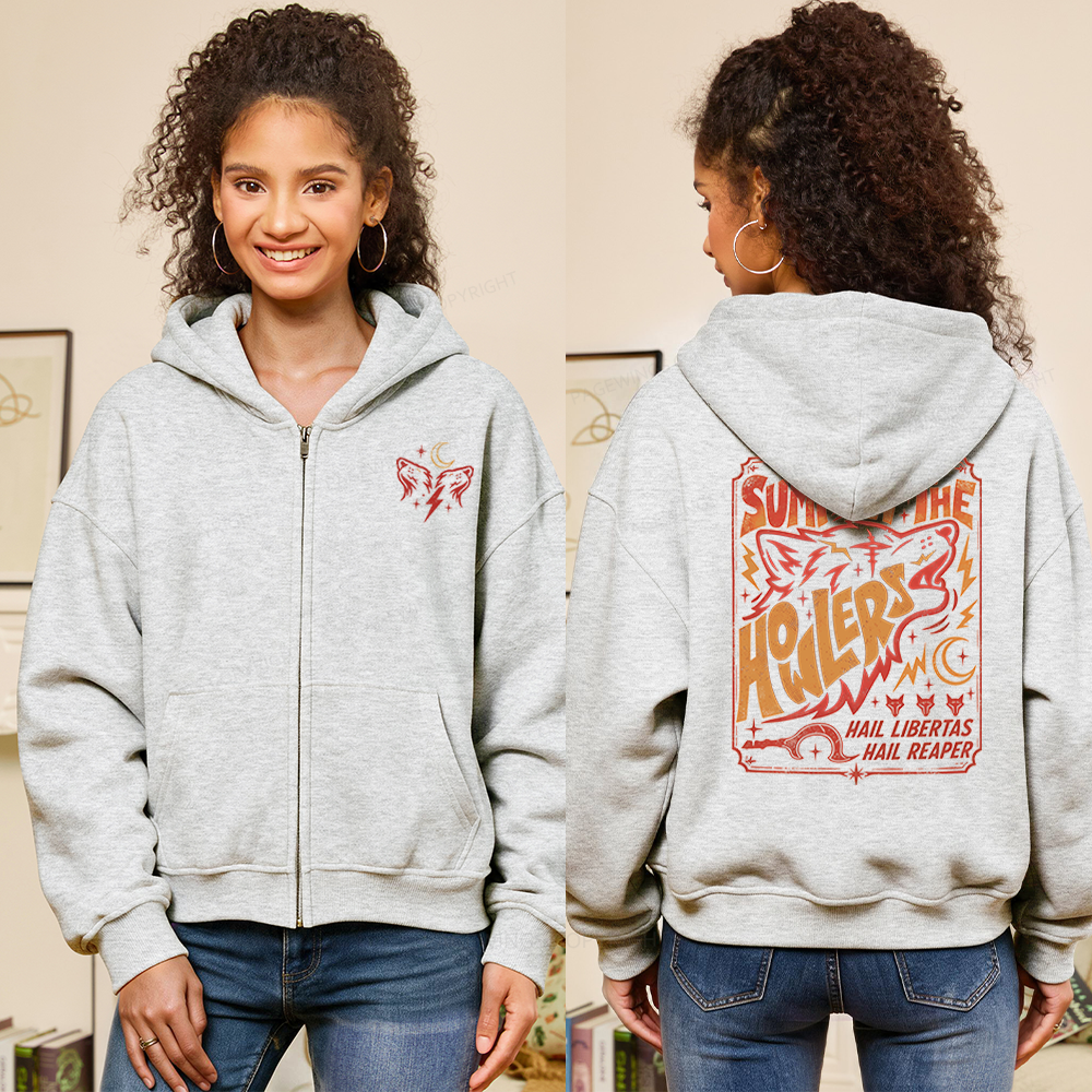 Pagewings Sci Fi Bookish Fleece Zip-Up Hoodie