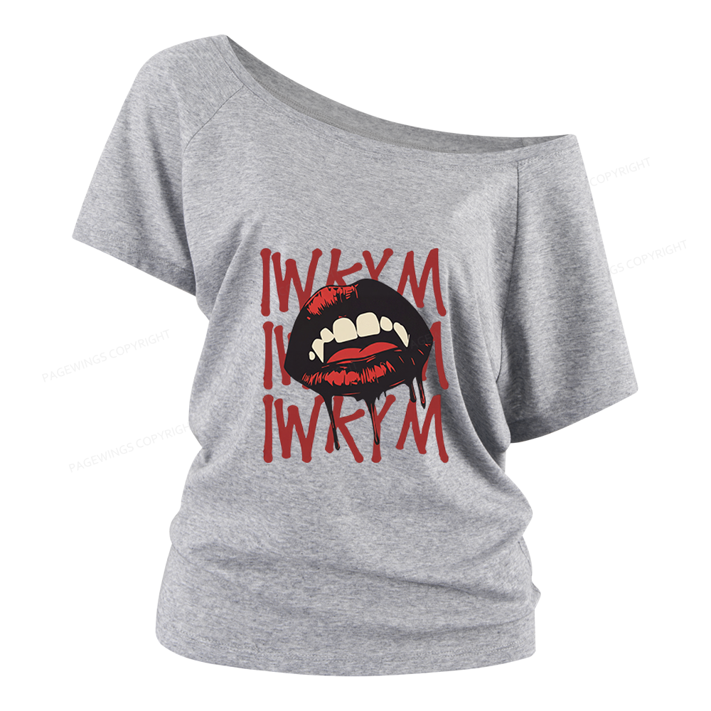 Pagewings Sci Fi Novel Lover Women Off Shoulder T-shirts