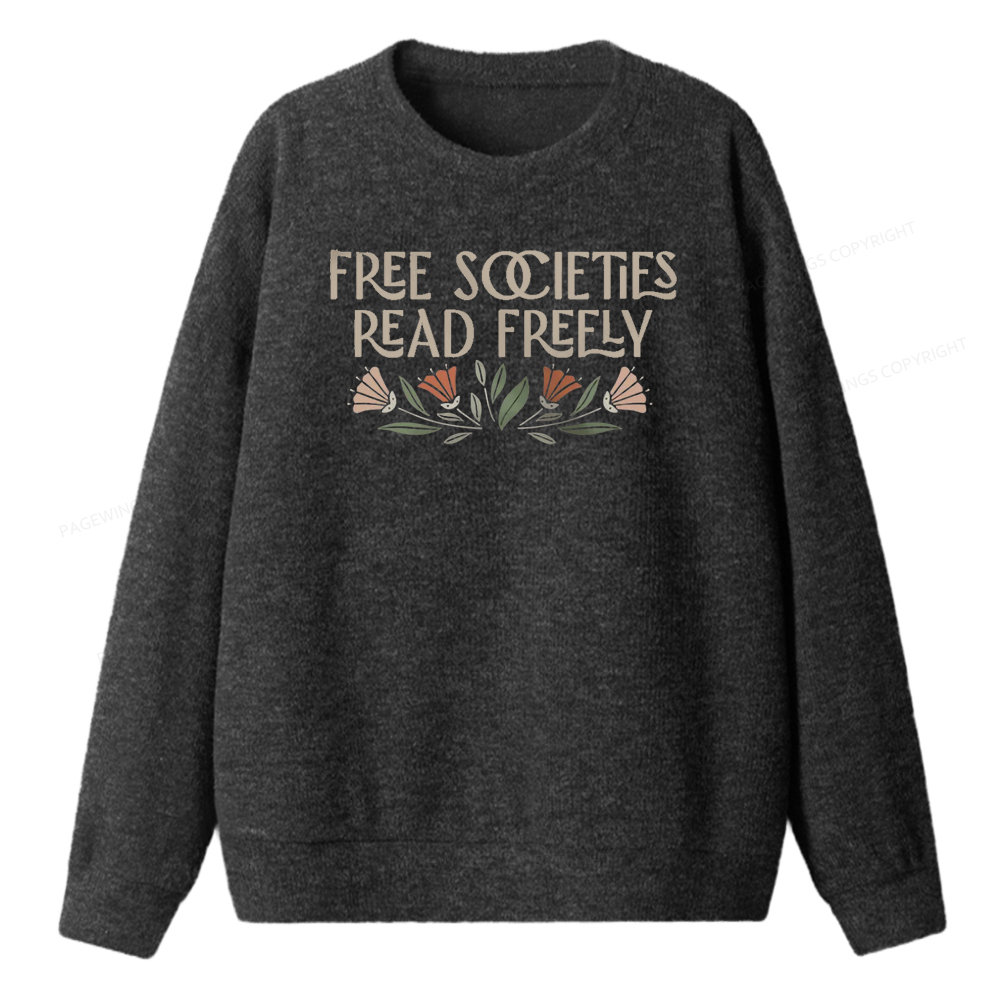 Pagewings Read Freely Unisex Knit Sweatshirt