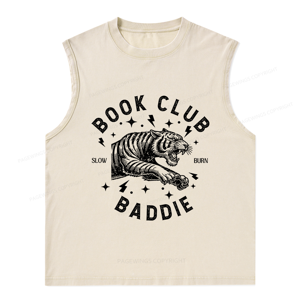 Pagewings Book Club Unisex Washed Tank Top