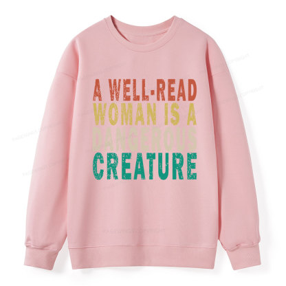 Pagewings A Well-Read Woman Is A Dangerous Creature Unisex Classic Sweatshirt