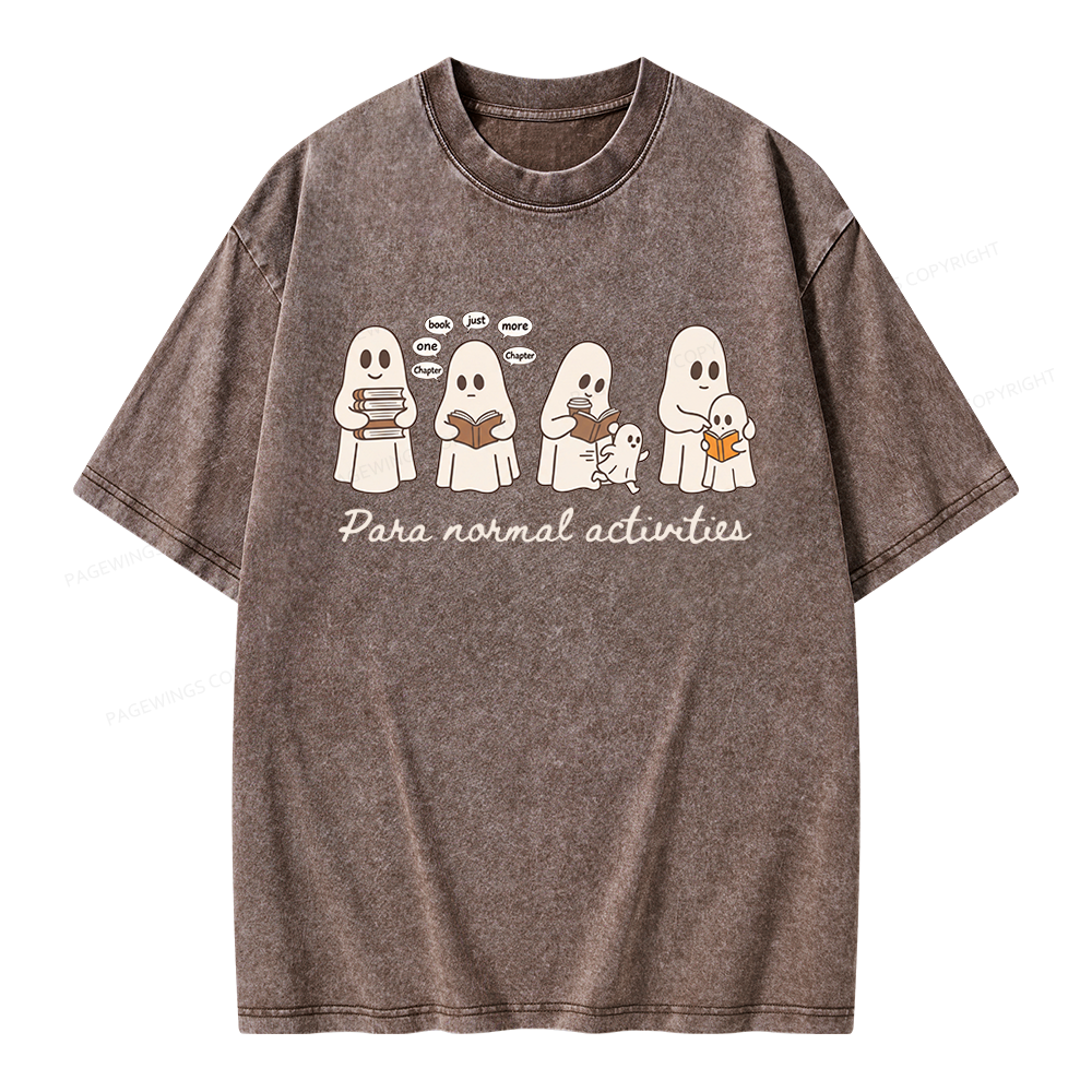 Pagewings Just One More Chapter Unisex Washed T-shirt