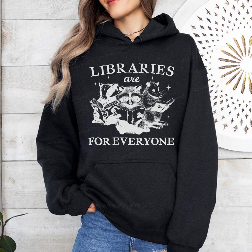 Pagewings Libraries Are For Everyone Unisex Classic Hoodie