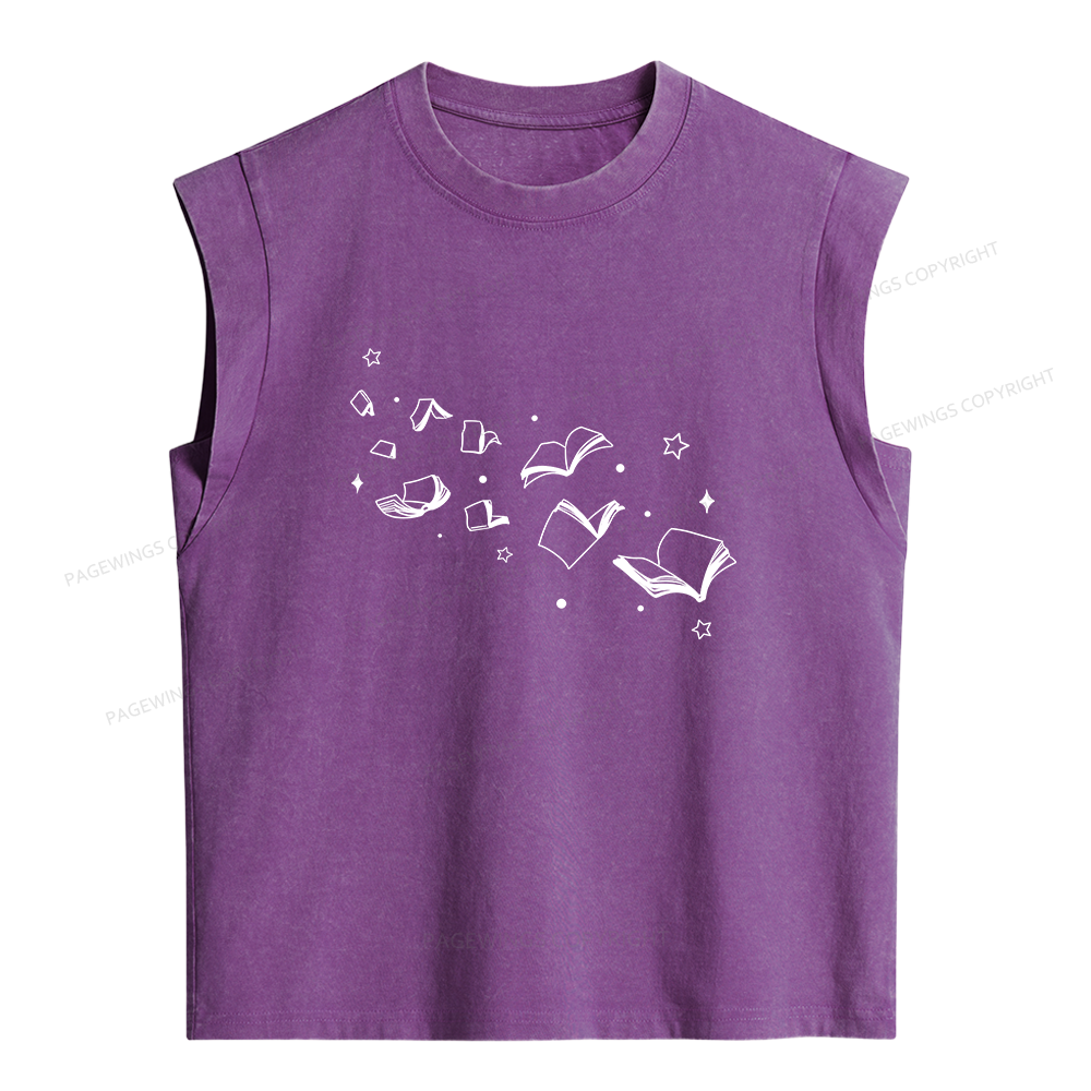 Pagewing Libraries Are For Everyone Women's Washed Tank Top