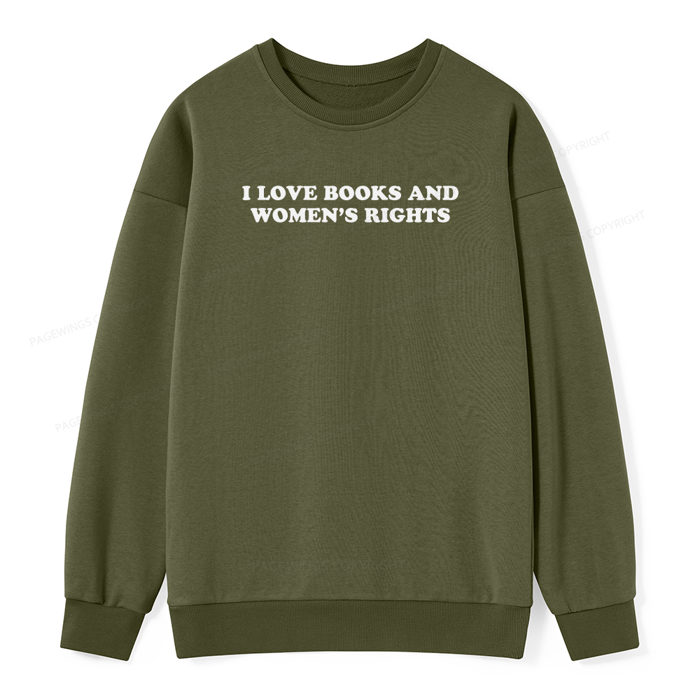 Pagewings I Love Books And Women's Rights Unisex Classic Sweatshirt