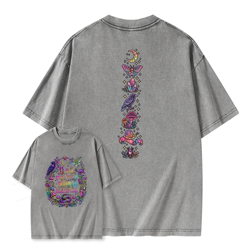 Pagewings I Find Your Lack Of Whimsy Unisex Washed T-shirt