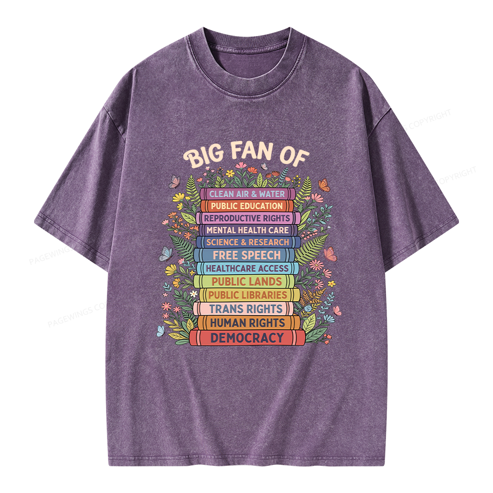 Pagewings Progressive Book Unisex Washed T-shirt