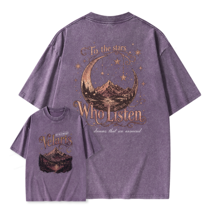Pagewings Fantasy Bookish Unisex Washed T-shirt