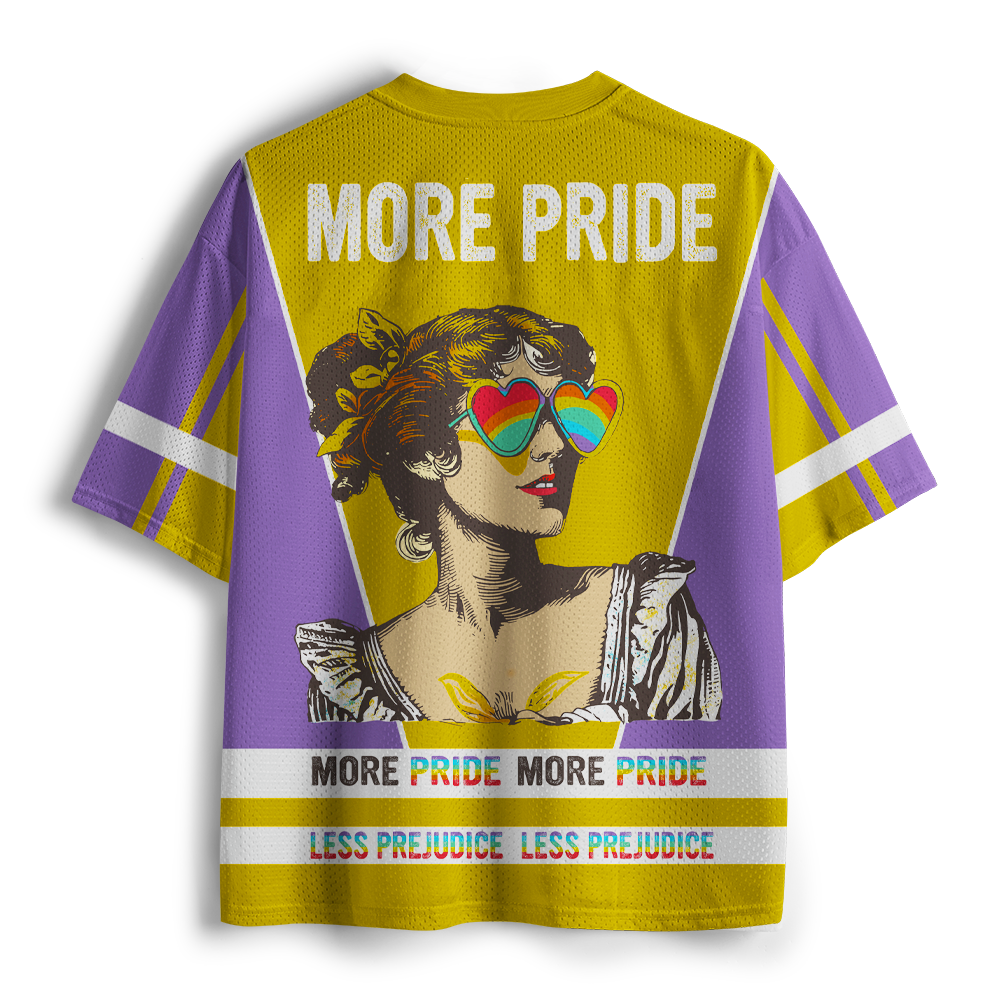 Pagewings More Pride Less Prejudice Unisex Mesh Jersey