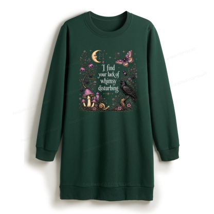 Pagewings Lack of Whimsy Sweatshirt Dress