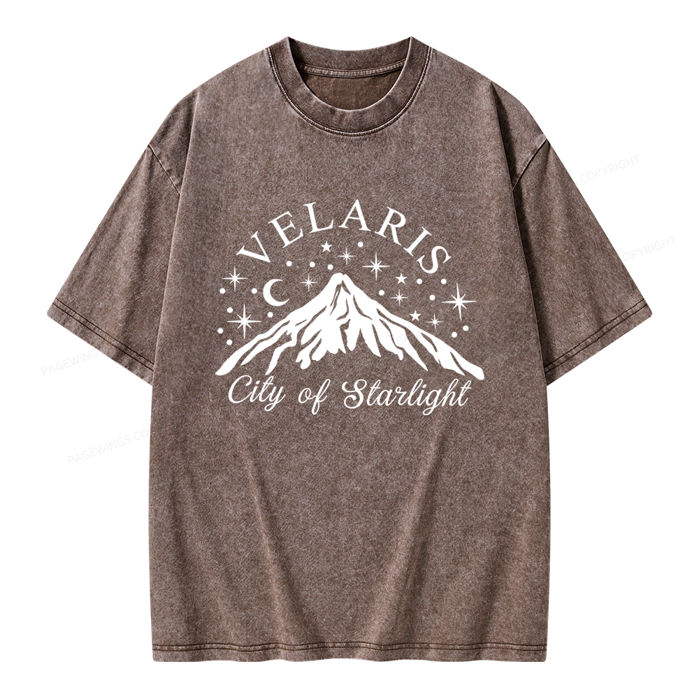 Pagewings Fantasy Reader Unisex Washed T-shirt