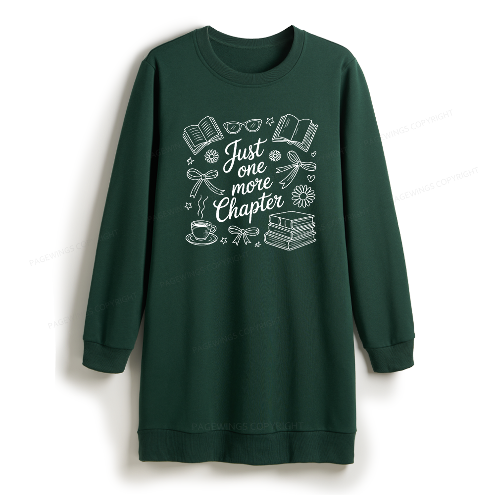 Pagewings Just One More Chapter Sweatshirt Dress