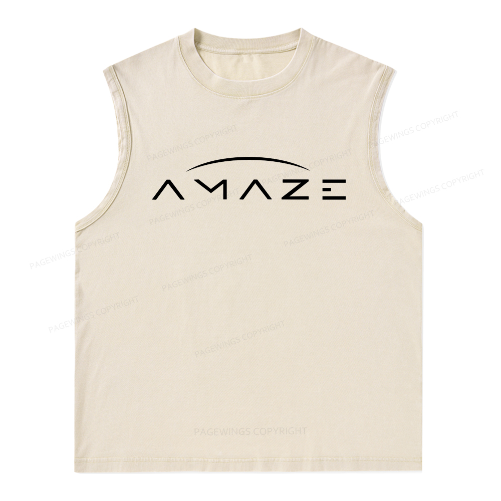 Pagewings Amaze Unisex Washed Tank Top