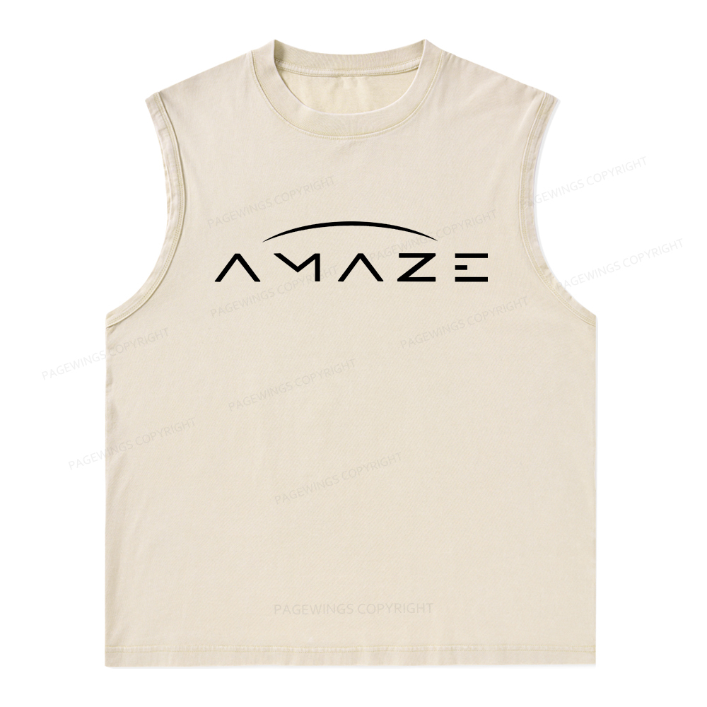 Pagewings Amaze Unisex Washed Tank Top