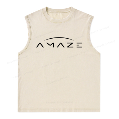 Pagewings Amaze Unisex Washed Tank Top