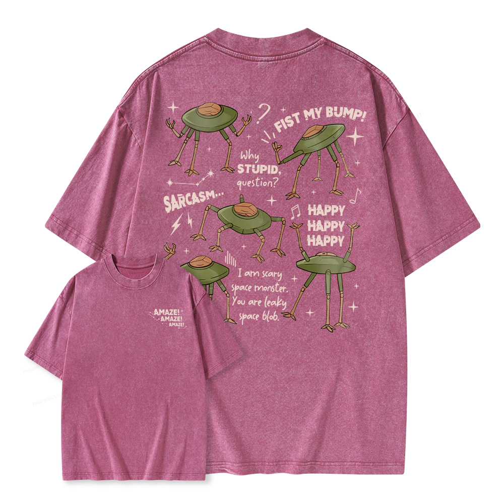 Pagewings Fantasy Bookish Rocky Amaze Unisex Washed T-shirt