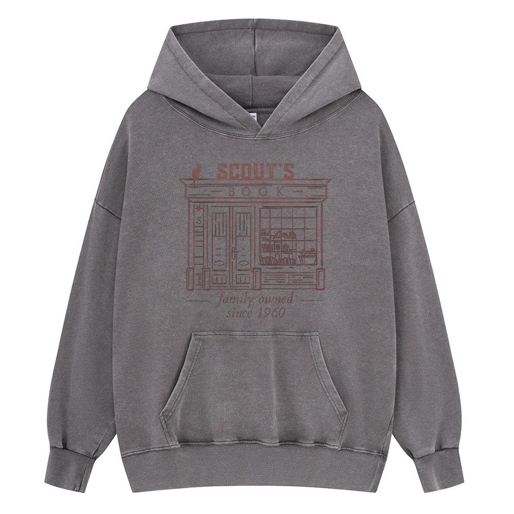 Pagewings To Kill a Mockingbird Unisex Washed Hoodie