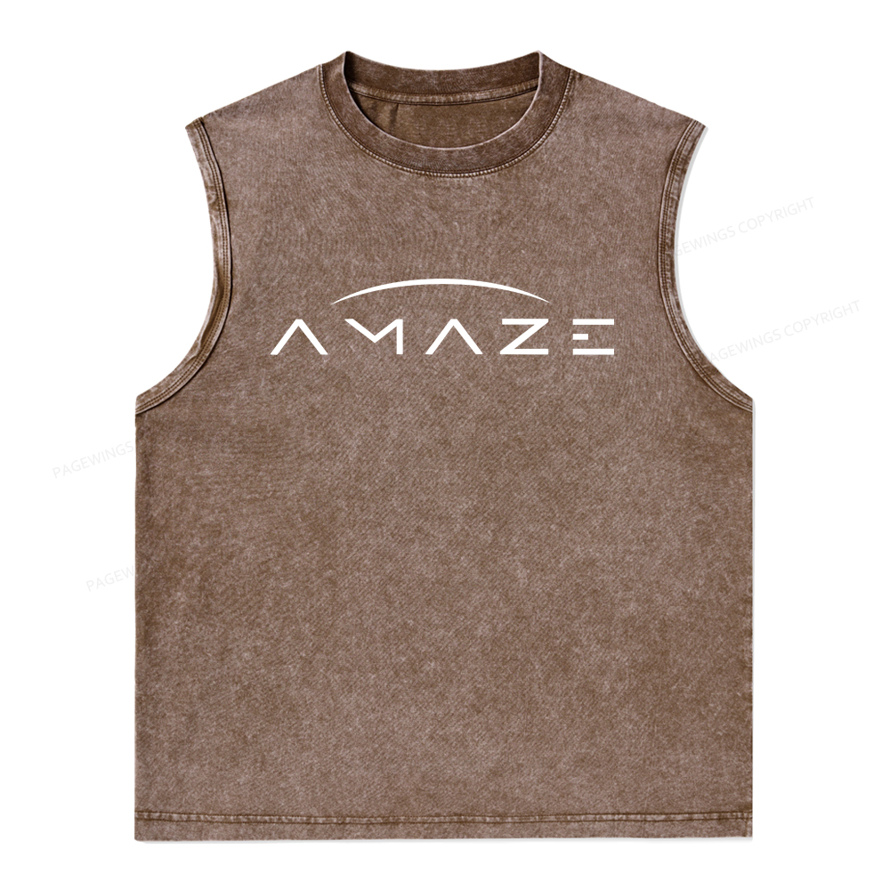 Pagewings Amaze Unisex Washed Tank Top