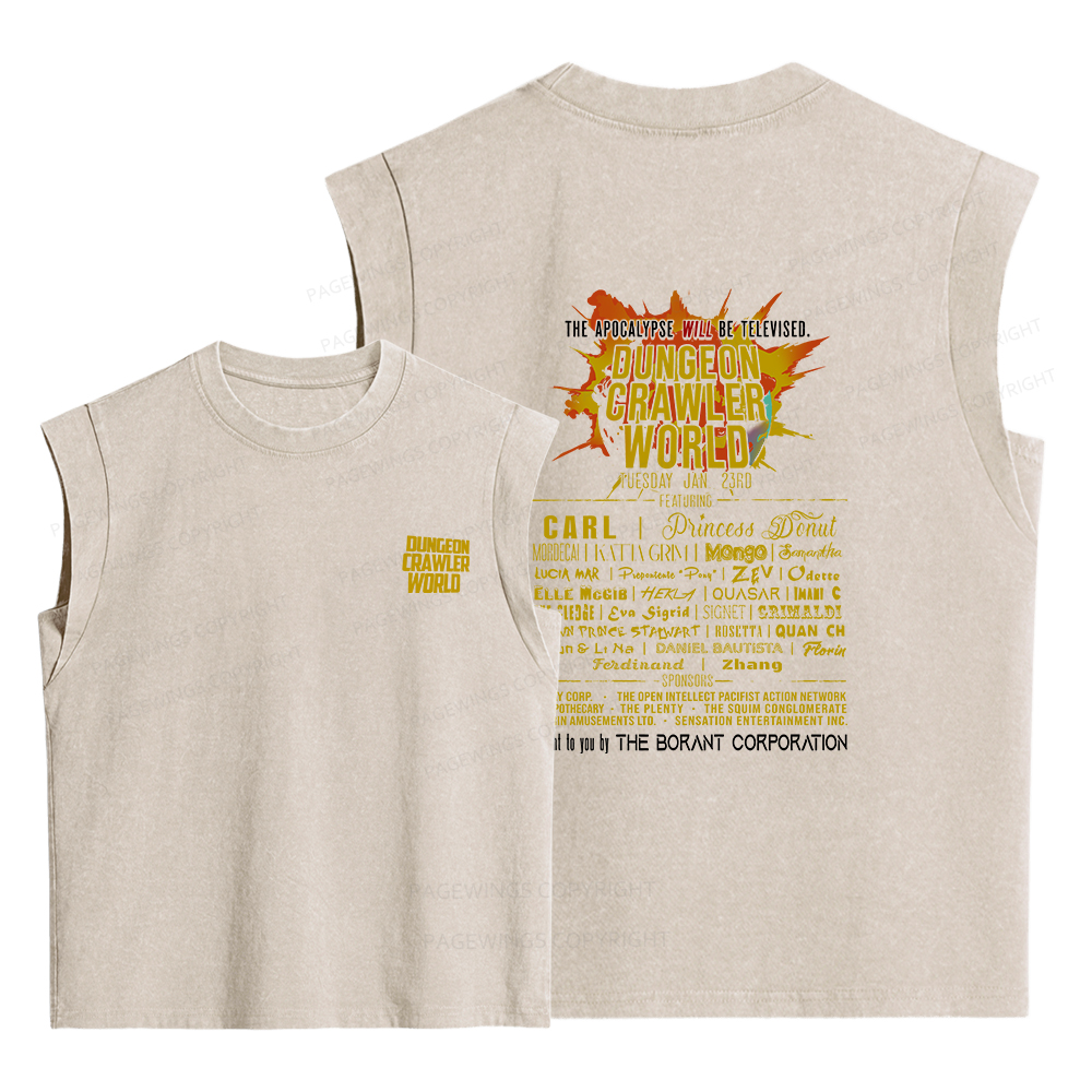 Pagewings Fuel Your Imagination With Sci-Fi World Tour Women's Washed Tank Top