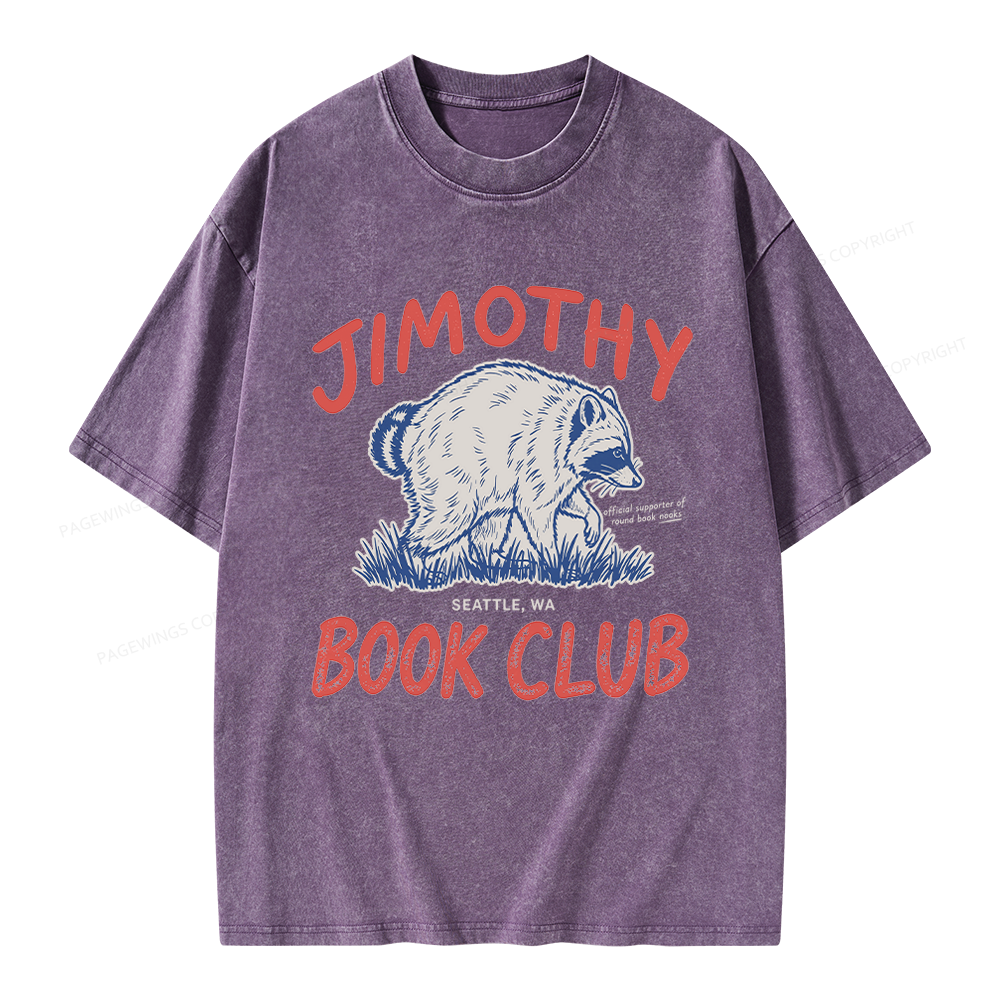 Pagewings Jimothy Book Club Unisex Washed T-shirt