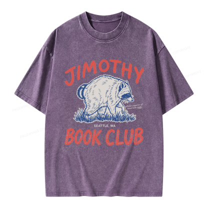 Pagewings Jimothy Book Club Unisex Washed T-shirt