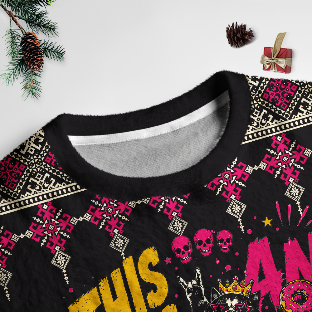 Pagewings This Is An Outrage Unisex Ugly Light Knit Sweatshirt