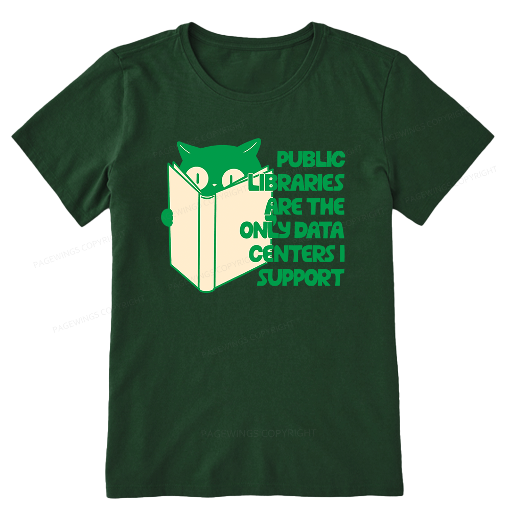 Pagewings Public Libraries are the Only Data Centers Unisex Classic T-shirt