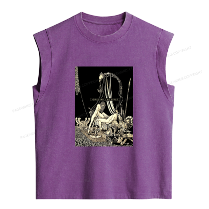 Pagewing Girls Will Be Girls Women's Washed Tank Top