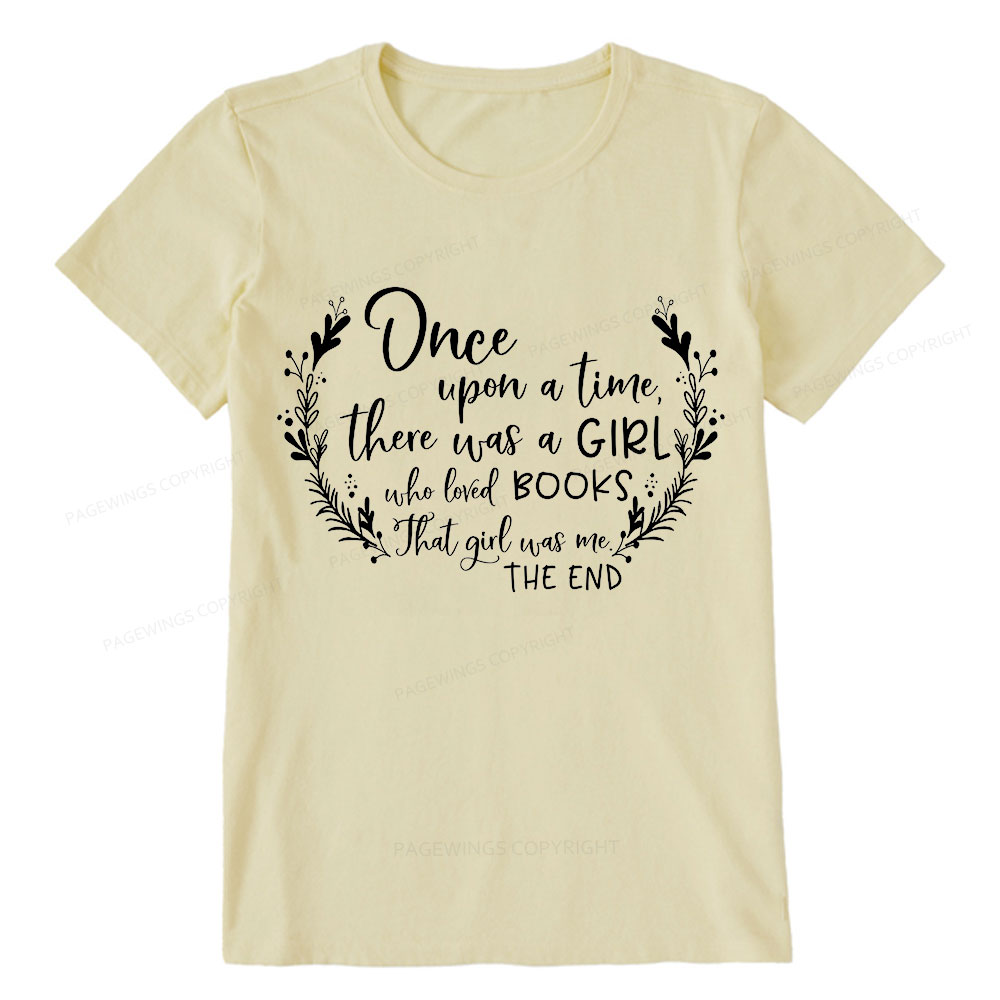 Pagewings There Was A Girl Who Loved Books Unisex Classic T-shirt