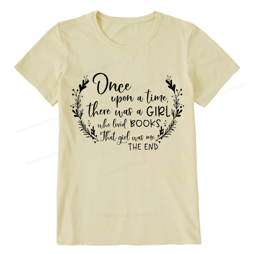 Pagewings There Was A Girl Who Loved Books Unisex Classic T-shirt