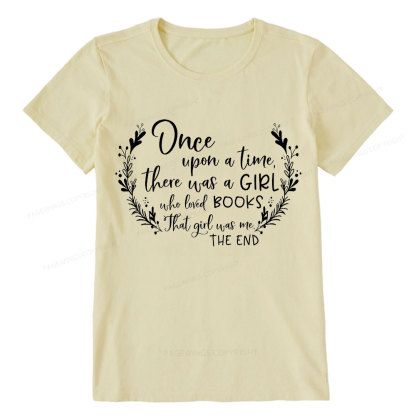 Pagewings There Was A Girl Who Loved Books Unisex Classic T-shirt