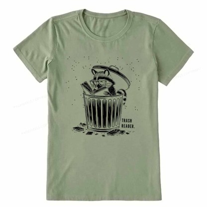 Pagewings Trash Reader Raccoon - Book Quote Unisex Classic T-shirt