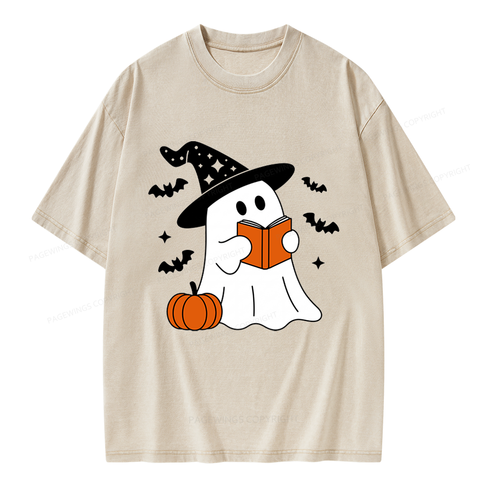 Pagewings All Booked For Fall Unisex Washed T-shirt