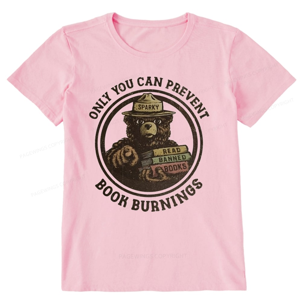 Pagewings Only You Can Prevent Book Burnings Unisex Classic T-shirt