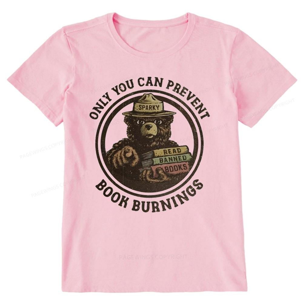 Pagewings Only You Can Prevent Book Burnings Unisex Classic T-shirt