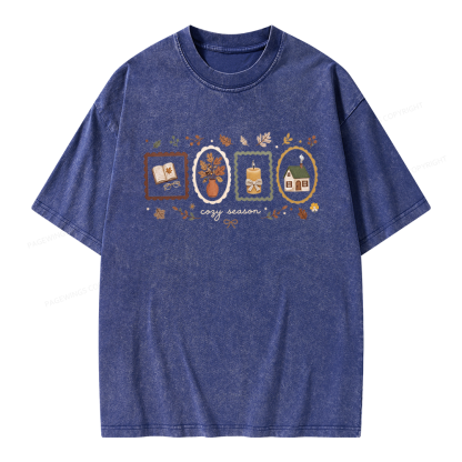 Pagewings Well Read Woman Unisex Washed T-shirt