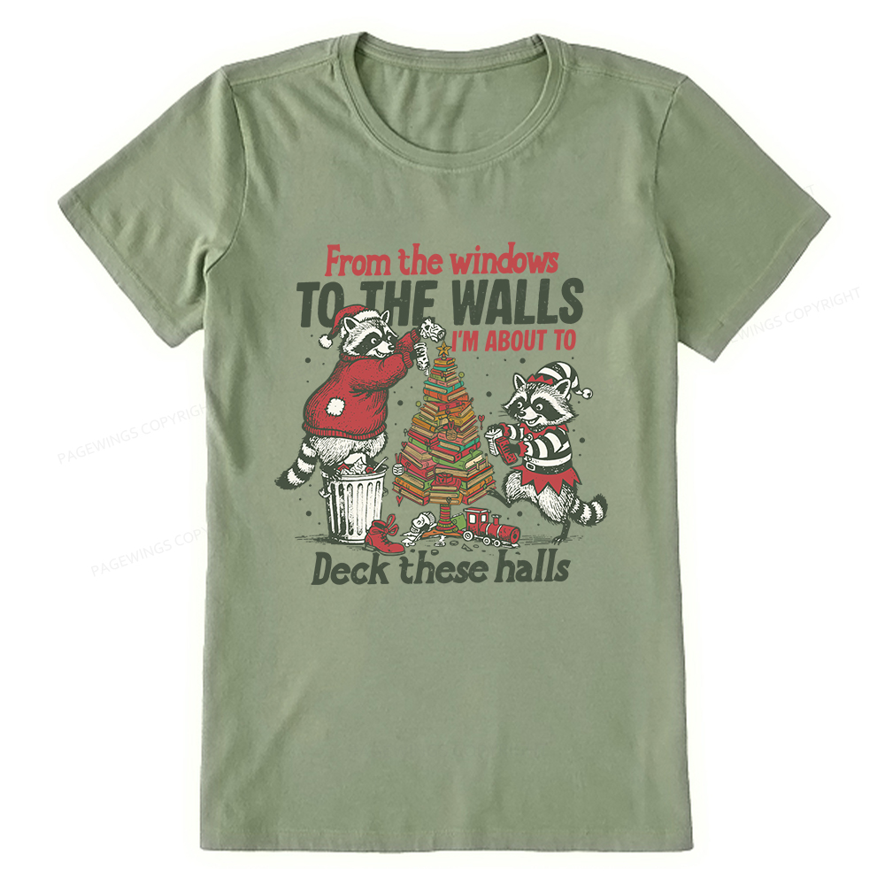 Pagewings I'm About To Deck These Halls Christmas Unisex Classic T-shirt