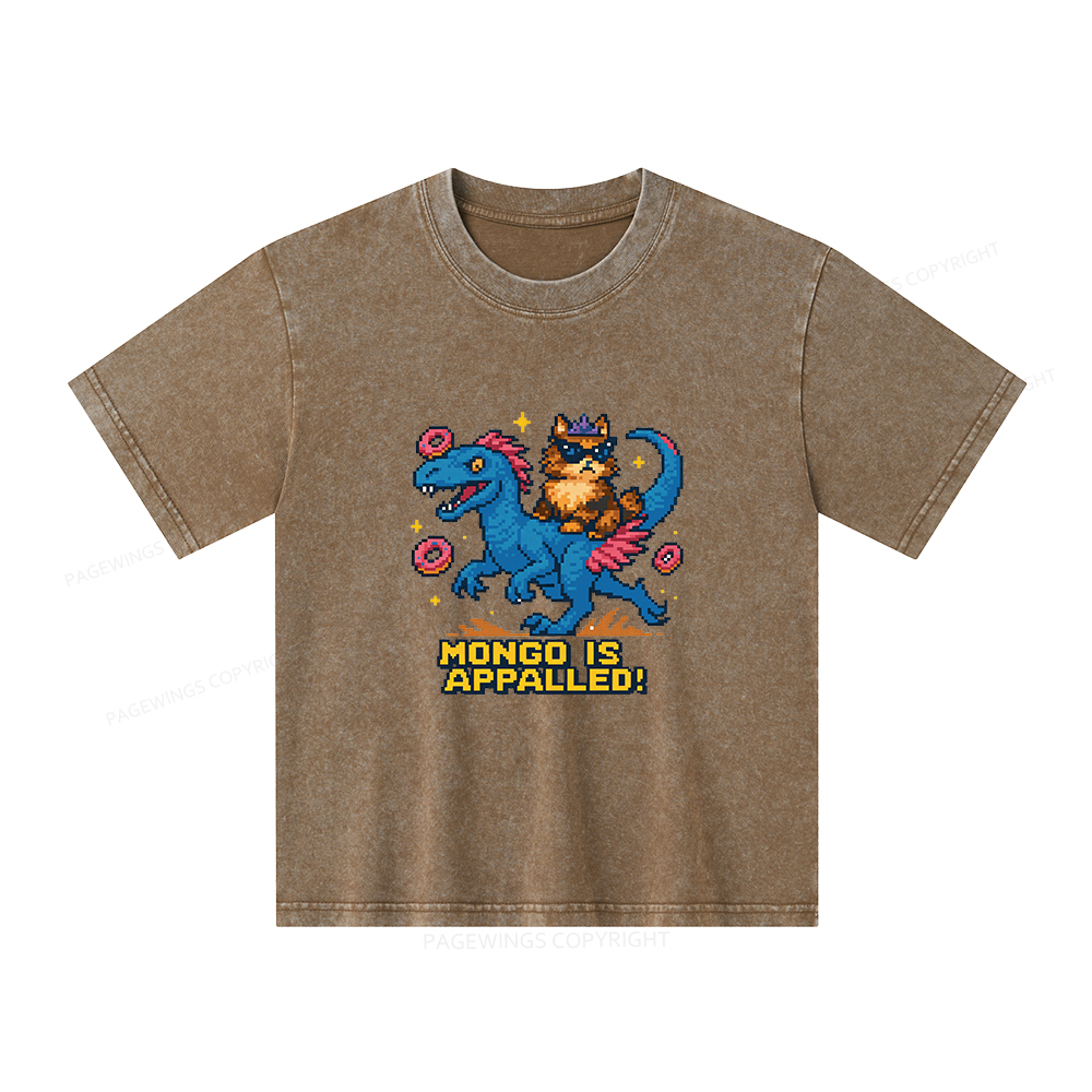 Pagewings Mongo Is Appalled Unisex Kids Washed T-shirt