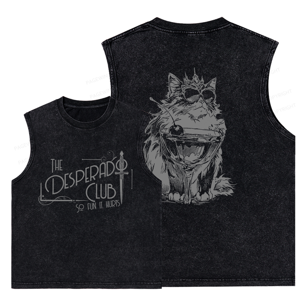 Pagewings The Desperado Club Unisex Washed Tank Top