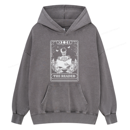 Pagewings The Reader Unisex Washed Hoodie