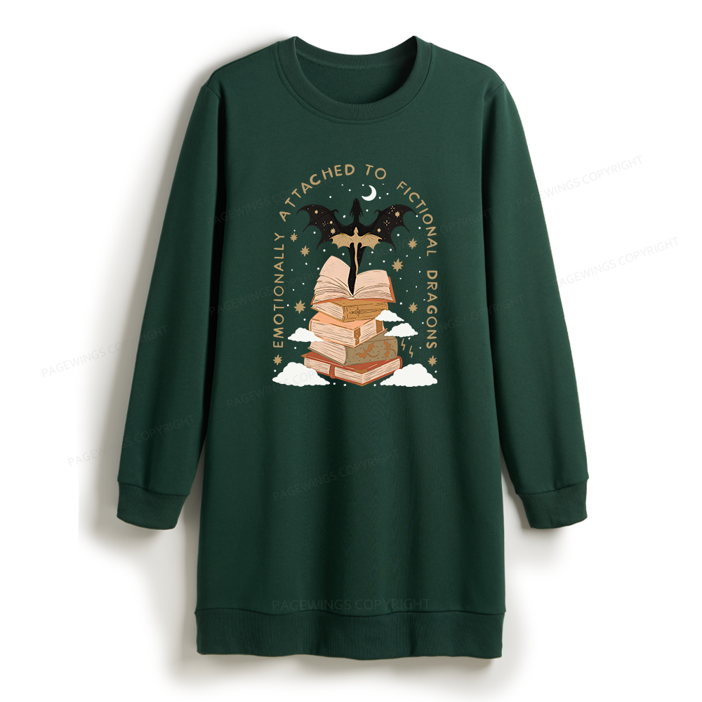 Pagewing Fantasy Romance Reader Gift Romantacy Sweatshirt Dress