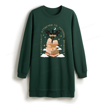Pagewing Fantasy Romance Reader Gift Romantacy Sweatshirt Dress