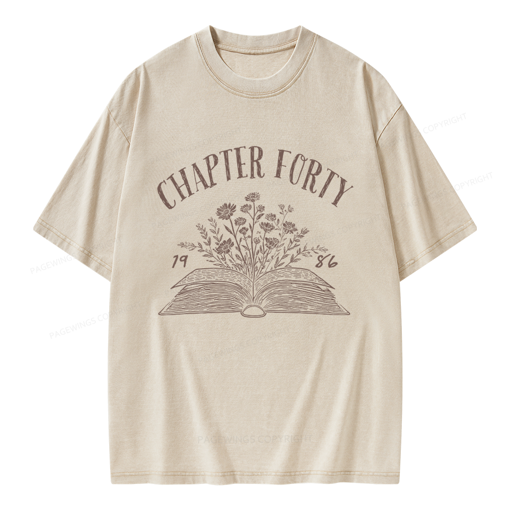 Pagewings Personalized Birthday Unisex Washed T-shirt