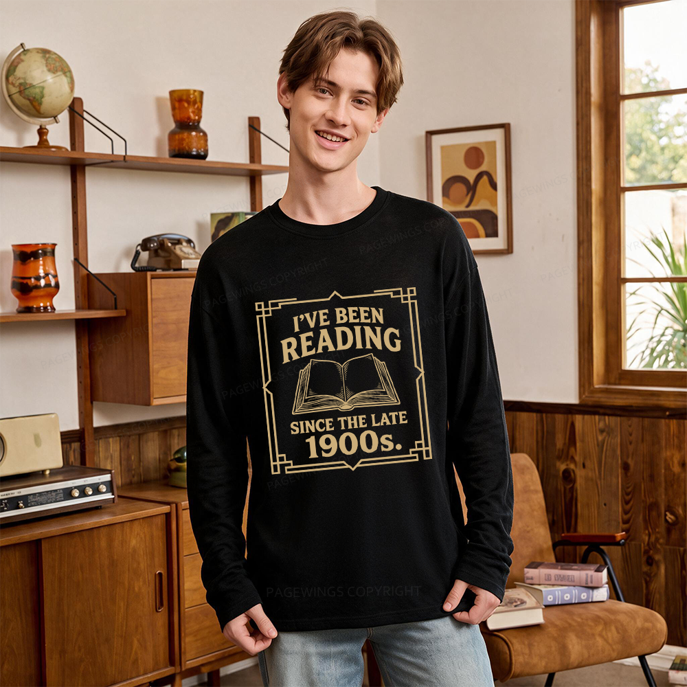 Pagewings I’ve Been Reading Unisex Lightweight Long Sleeve T-Shirt